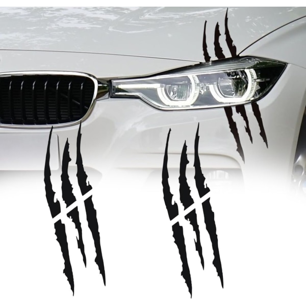 6 Monster Claws bilklistermärken, estetisk vinyl, Lägg till stil direkt