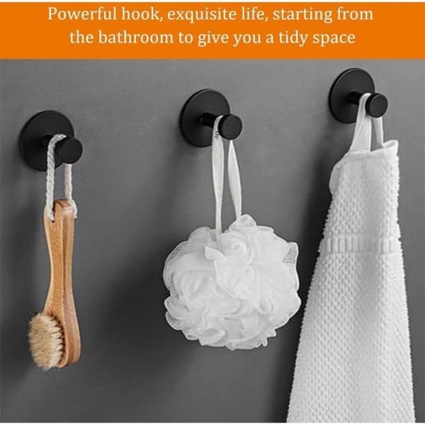 4 st väggkrokar i rostfritt stål för kläder, hatt, handduk B