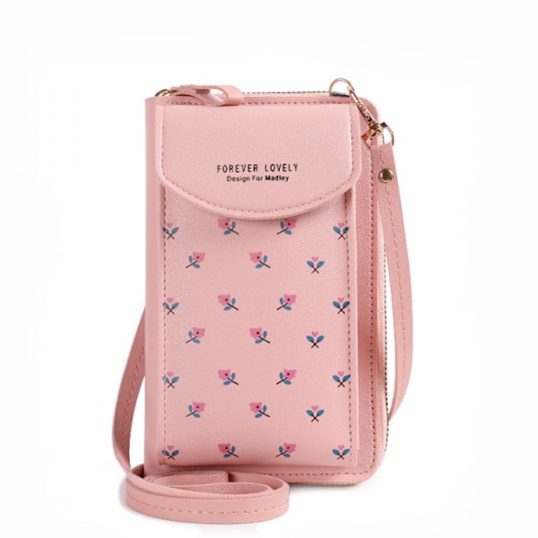 Printed Mobile Phone Bag, Floral Multi-Function Diagonal Bag for