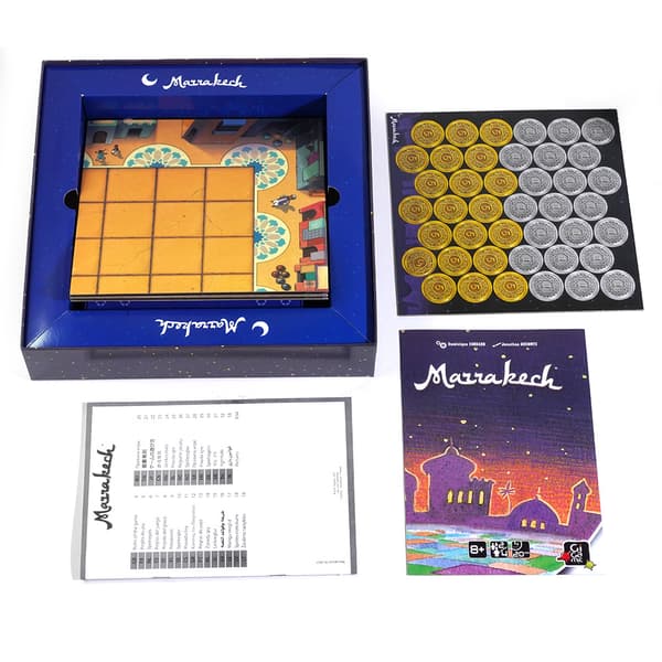 Tæppehandler brætspil kort Marrakech Marrakech land grab des