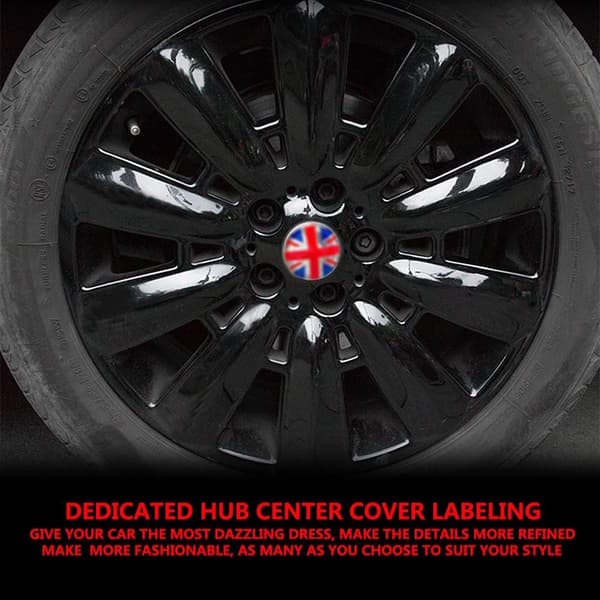 4 st bilar däck hjul fälgar centrum nav dekoration emblem lock caps