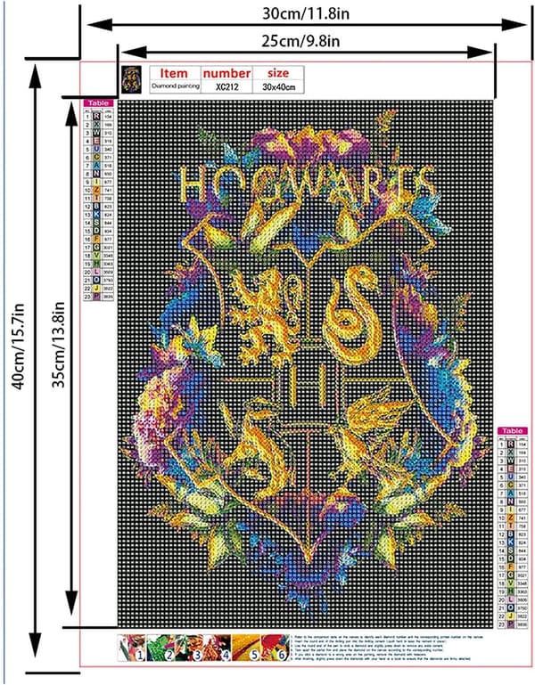 Broderi Komplett Sett, DIY 5D Diamantmaleri Voksen Barn Crys