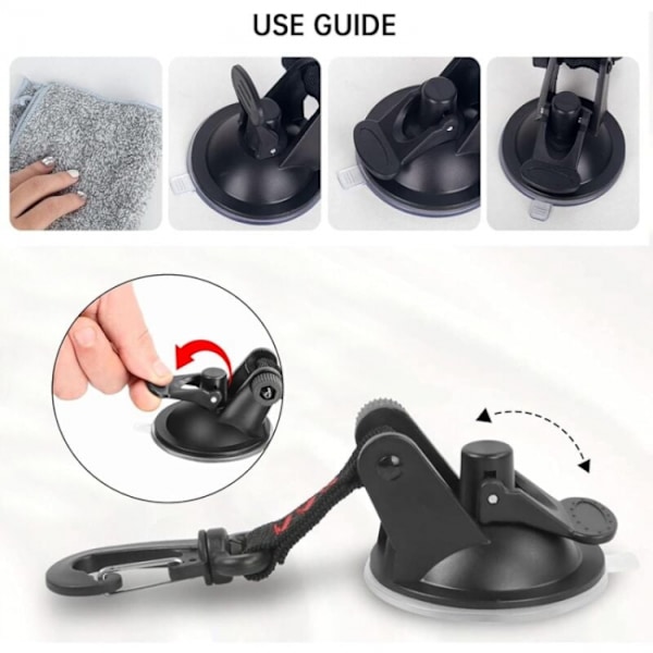 4-pack bil sugkopp krokar, stark sugkopp för camping, tältmontering sugkopp, för markis, sidovagn, båt, camping, presenning, tält, bagage, presenningar