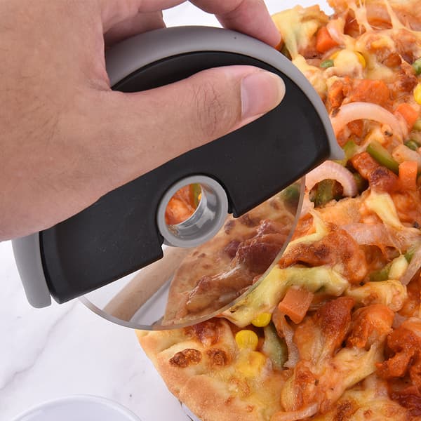 Nem rengøring disk pizzaskærer, no-frills pizzaskærer til toast, D