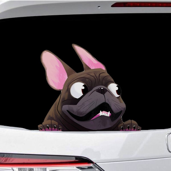 Bilstickers, Hundestickers, Søte Bilstickers, Hundevindustickers