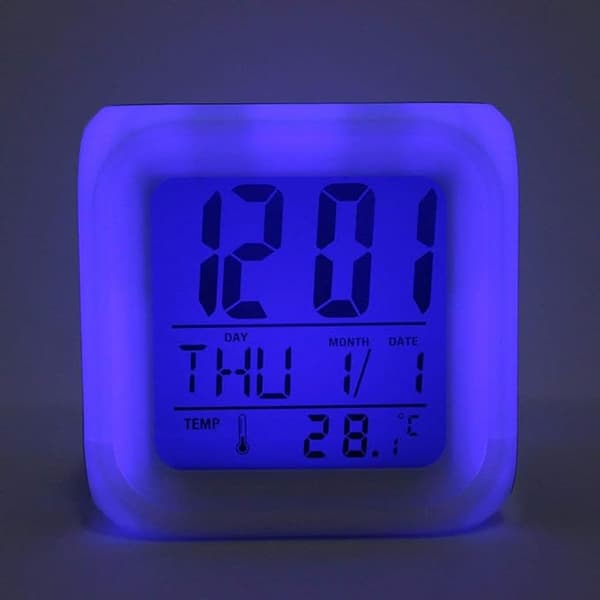 Anime Super Mario Timer LED-ljuslarm Klocka Tonårsnattljus Ac