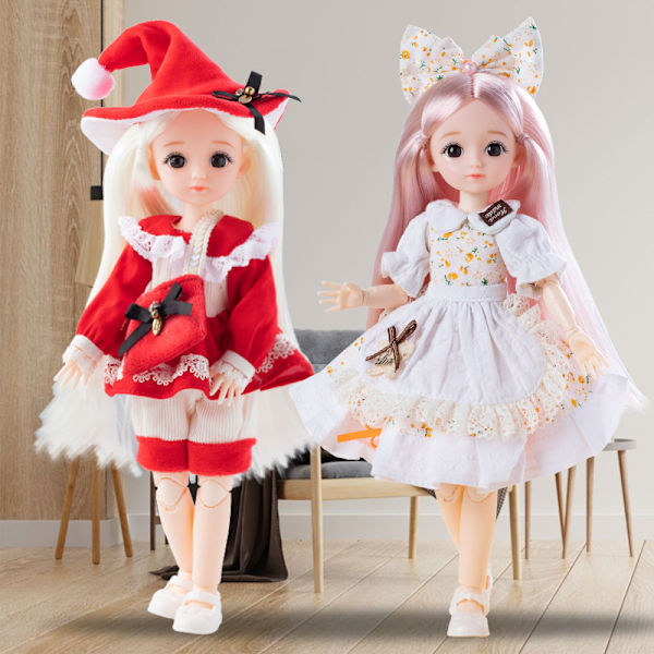 3 set prinsessklänningar 30cm docka modeklänning nya kläder byte