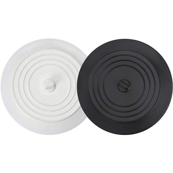 2-pack badpropp (vit & svart), 6\" universell badpropp