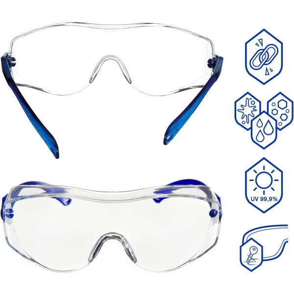 8120 Beskyttende Overglasses - 1 par justerbare sikkerhedsbriller