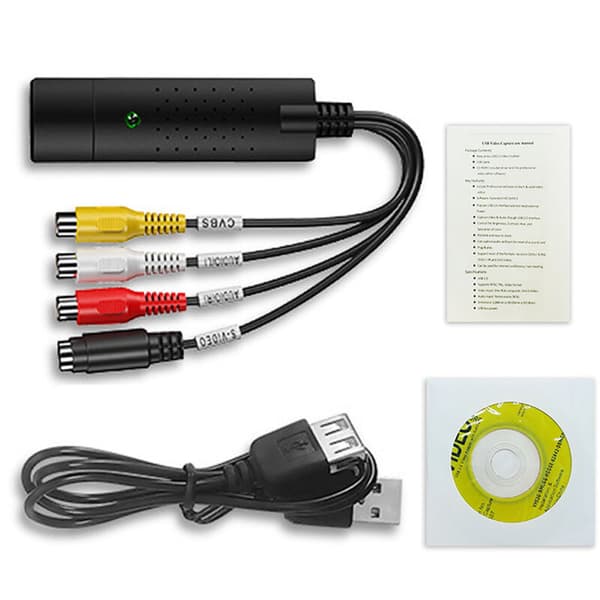 VHS til digital konverter USB 2.0 videokonverter VHS lydkapsel