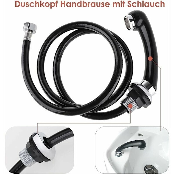 Handduschhuvud (med handfatsslang)