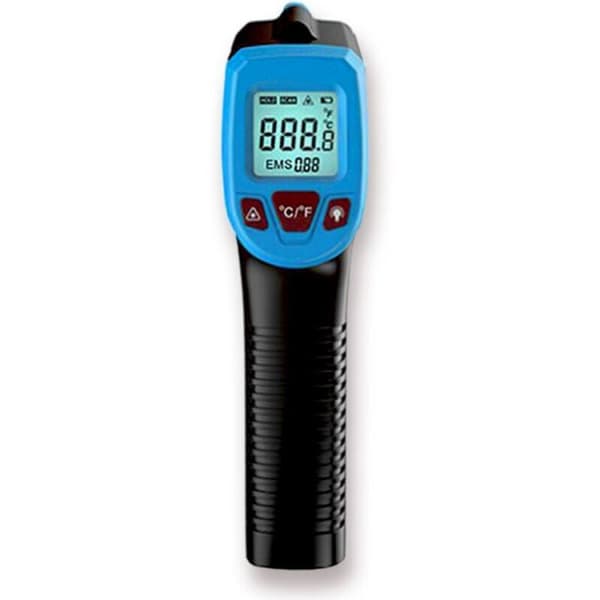 Blå infrarød termometer, berøringsfri digital lasertemperatur