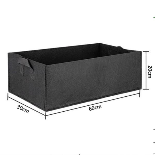 2 stk plantevækstpose nonwoven plantepose, sort