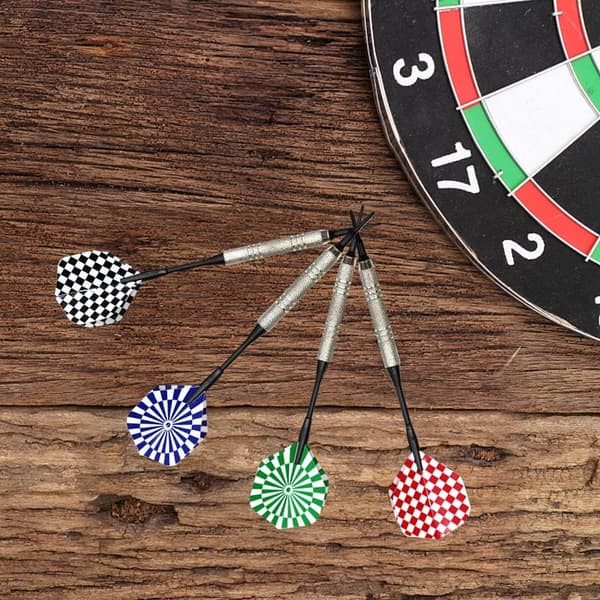 Plastspets Dart, 12 st Soft Tip Dartset med 100 st Spetsar Ersättning