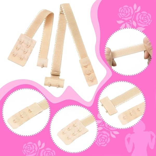 6 Low Back Bra Converters 2 Hooks