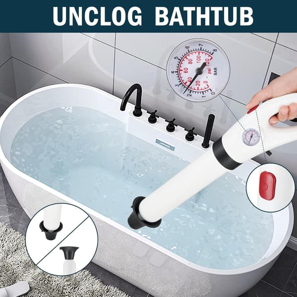 Høytrykks toalettplunger, plunger ejector, vaskplunger, toil