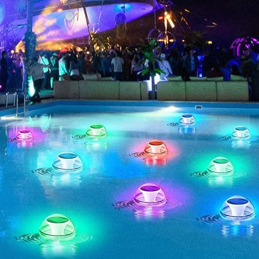 1 stk, Pool Lights, Flydende Pool Lights, IP65 Vandtæt Flydende