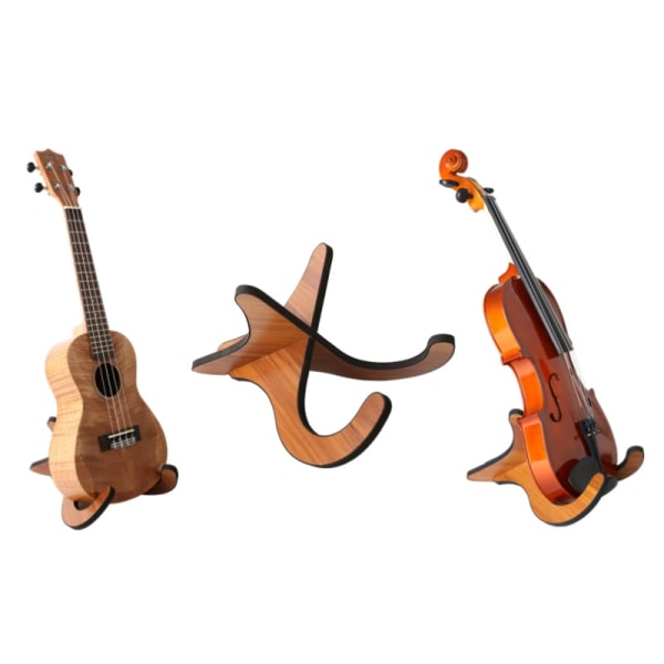 1PCS Gitarrställ (L) Trä Akustisk Elgitarr Fällbart Stativ