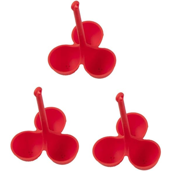 3-pack äggkokare i silikon
