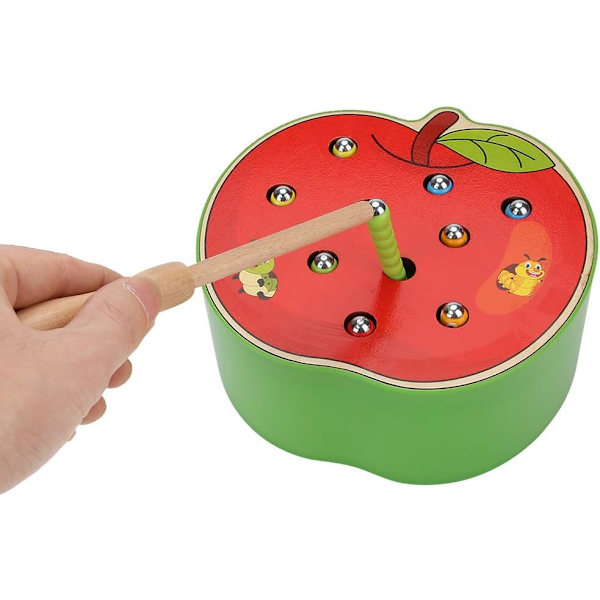 Apple Typ-1pc Baby Catch Game Magnetisk Skrivbords Fruktform Fälla