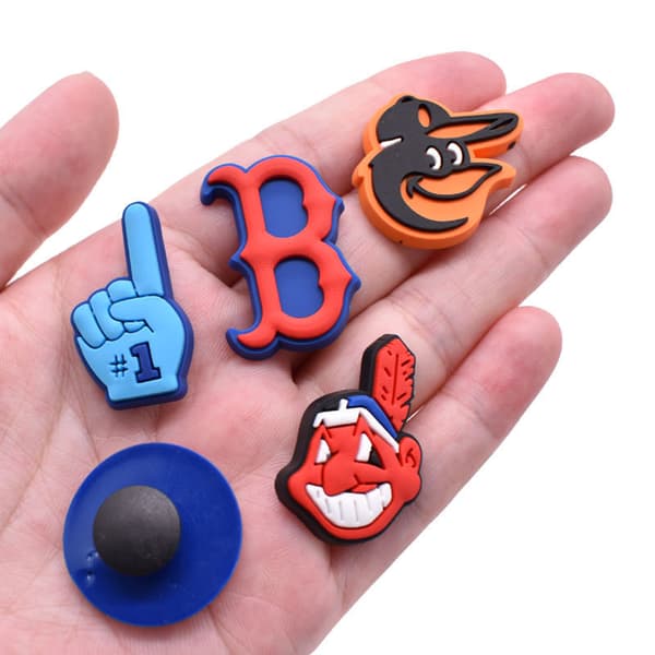 38 stk Baseball Team Sko Blomster Fangs Sko Spenne Flyttbar Bea
