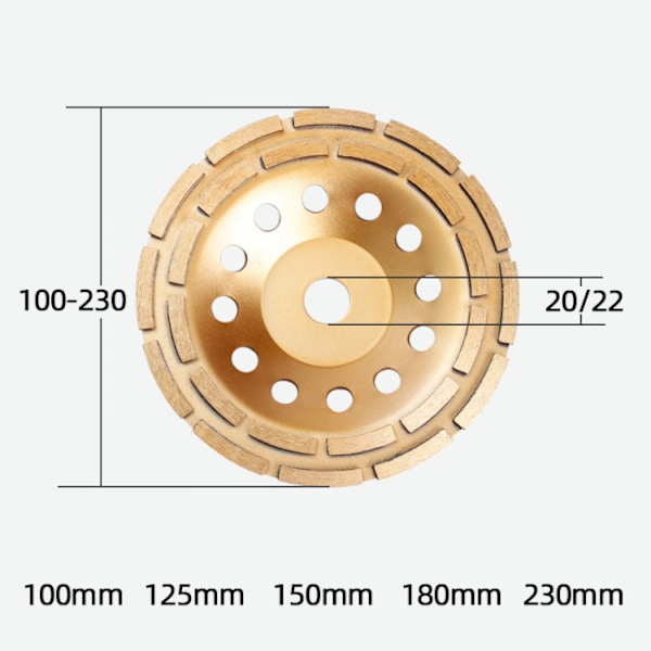 150 mm standard diamantskæreskive til universal