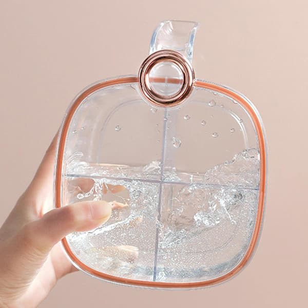 (Transparent) Transparent kryddförvaringslåda, genomskinlig kryddburk - Mo