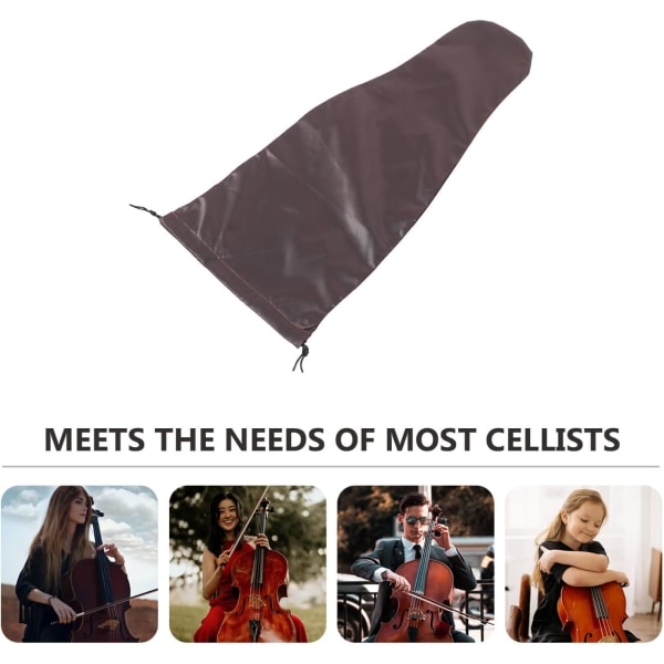 Cello Cover Cello Cover Støvtett Beskyttelse Silke Ermer Musikalsk