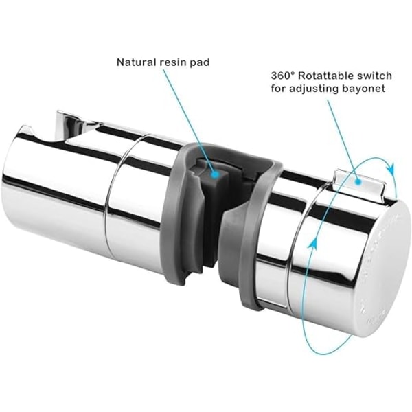 Duschklämma 18-25mm, ABS Justerbar Ersättning Handhållen Dusch C