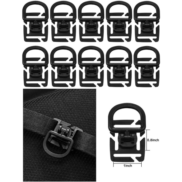 25-pack ryggsäckstillbehör för utomhusfans, multifunktionell taktisk ryggsäck, utomhusspänne för bergsklättring, fiske och andra aktiviteter