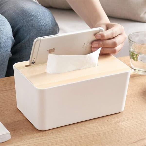 21*13*16CM Plastvevboks, Plast Enkeltvevboks Avtakbart Tredeksel