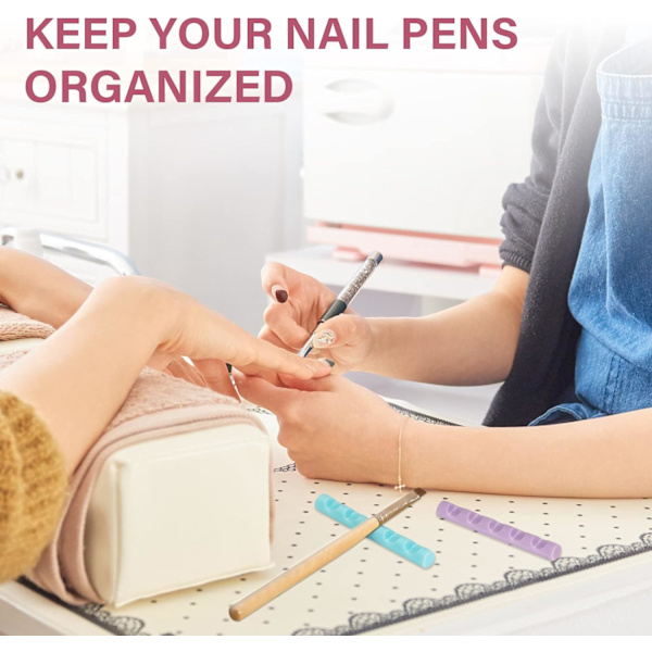 6 st Nail Art Penslar Hållare Nagelpenna Hållare för Detaljpenna