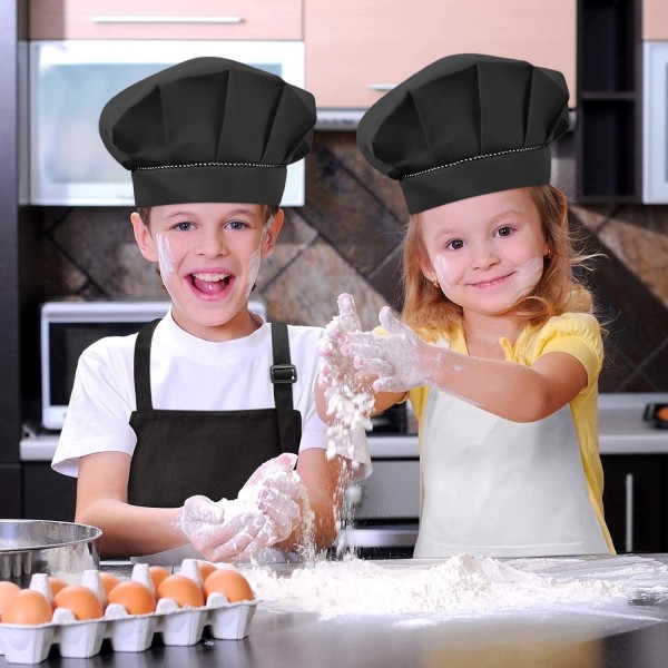 4 kpl lasten kokkihattuja 3-13 vuotiaille, säädettävä poikatyttö Cookin