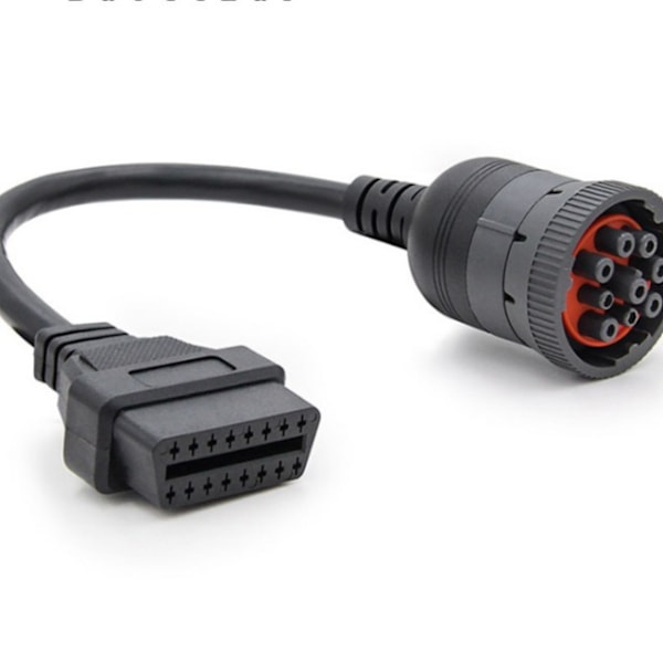 Truck-kabel OBD1 til OBD2-adapter for J1939 9-pinners 16-bil