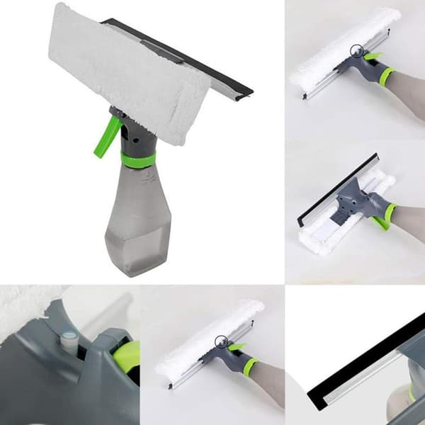 Hvit - 1 stk Vindusvaskeskrape, spray Dobbeltglass sq