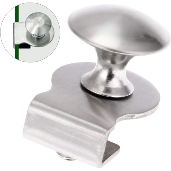 2 st rostfria glasdörrhandtag/klämmor/klämmor för 5-8 mm gla