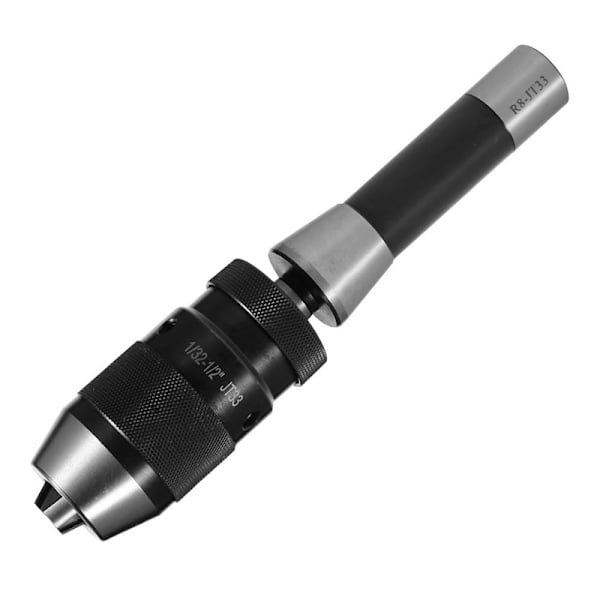 1/32\"- 1/2\" tommers JT33 selvspennende drillchuck med R8 JT33 drillspleiser bore- og fresemaskin selvspennende chuck