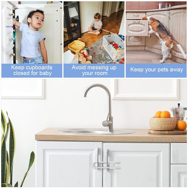 Securite Placard Child, 10 PCS Baby Cupboard Lock - U-formet barn