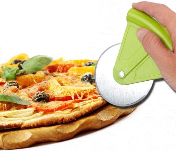 Pizzahjul, Pizzahjul i rustfritt stål, Rund pizzaskjærer