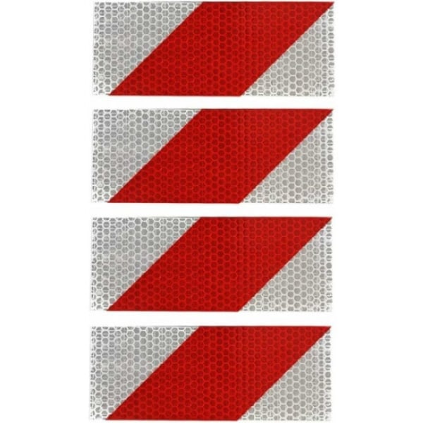 1pc Red and white warning tape Self-adhesive reflective tape Nigh