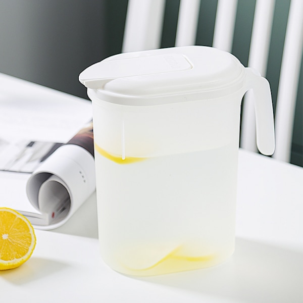 2400 ml plastikkande med låg - Miljøvenlige karafler til blanding af drikkevarer