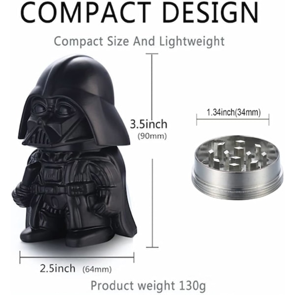 Star Wars Darth Vader Grinder Krydderikværn, Urtekværn med Po