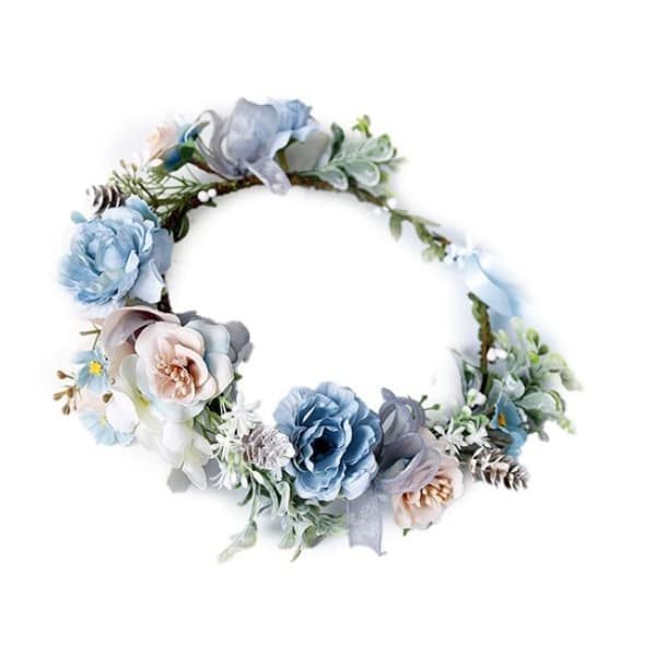 Boho Blomster Blomsterkrans Krone Halo Form