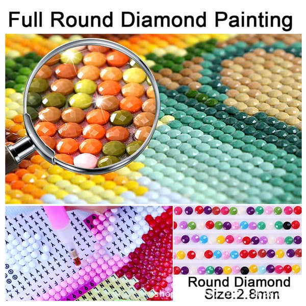 DIY Diamantmaleri Fuld Hest Dyr, 5D Diamantbroderi Pai