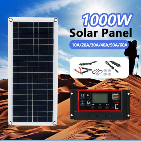 (solar panel set + 100A controller)Solar panel kit 300w 12v batte