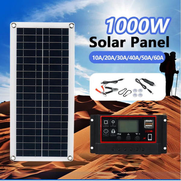 (solpanelsæt + 50A controller)300w 12v solpanelsæt 40-100