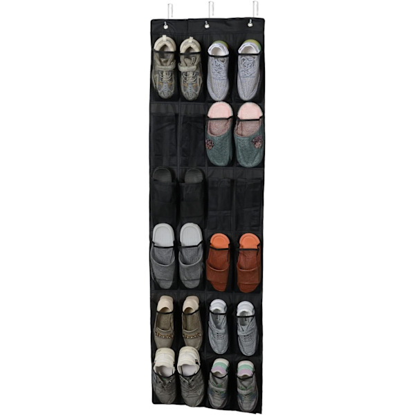 48 x 163 cm hängande väska arrangör för skoförvaring nät bakom th