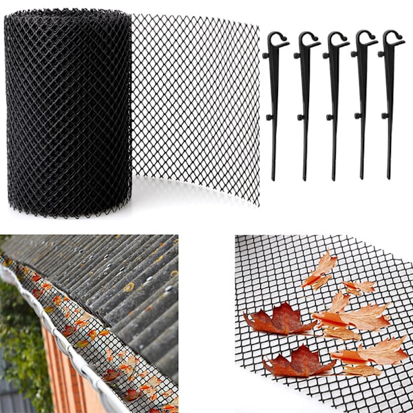 Bredde 16cm * lengde 6m (15 stk spiker) Internasjonal takrennebeskyttelse