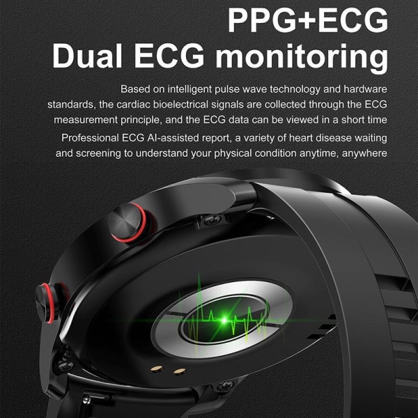 Bluetooth Smart Watch, Full Touch Health Tracking Watch