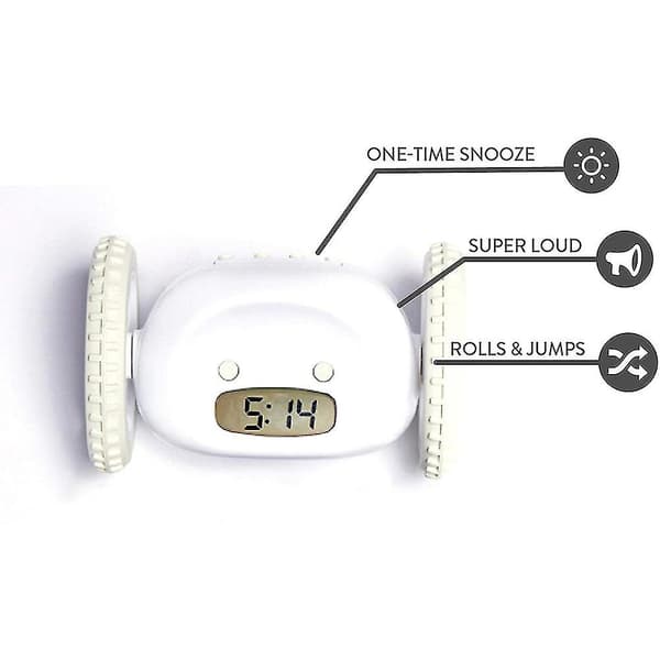 Clocky Vækkeur på Hjul Ekstra til Dybe Sovende Robot Clocki